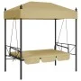 Banco columpio de jardín con toldo acero arena by , Garden rockers - Ref: Foro24-4008899, Price: 234,45 €, Discount: %