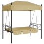Banco columpio de jardín con toldo acero arena by , Garden rockers - Ref: Foro24-4008899, Price: 240,66 €, Discount: %