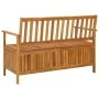 Solid acacia wood garden storage bench 120 cm by vidaXL, garden benches - Ref: Foro24-310279, Price: 164,58 €, Discount: %