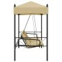 Banco columpio de jardín con toldo acero arena by , Garden rockers - Ref: Foro24-4008899, Price: 234,45 €, Discount: %