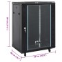 Rack de servidores con patas giratorias 15U 19" IP20 53x40x80cm by , Network storage systems - Ref: Foro24-30264, Price: 169,...