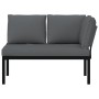 Banco de jardín con cojines aluminio negro by , garden benches - Ref: Foro24-4008569, Price: 194,62 €, Discount: %