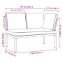 Banco de jardín con cojines aluminio negro by , garden benches - Ref: Foro24-4008569, Price: 194,62 €, Discount: %