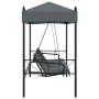 Banco columpio de jardín con toldo acero arena gris oscuro by , Garden rockers - Ref: Foro24-4008901, Price: 267,14 €, Discou...
