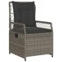 Set comedor jardín 7 pzas y cojines ratán sintético gris by , Garden sets - Ref: Foro24-3262930, Price: 778,21 €, Discount: %