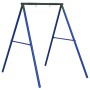 Estructura columpio exterior y 2 ganchos para colgar acero azul de , Accesorios para columpios y estructuras de juegos - Ref:...