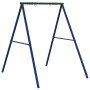 Estructura columpio exterior y 2 ganchos para colgar acero azul de , Accesorios para columpios y estructuras de juegos - Ref:...