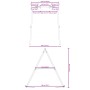Estructura columpio exterior y 2 ganchos para colgar acero azul de , Accesorios para columpios y estructuras de juegos - Ref:...