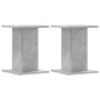 Soportes altavoces 2 uds madera gris hormigón 30x30x40 cm de , Soportes para altavoces - Ref: Foro24-852648, Precio: 37,24 €,...
