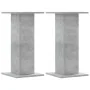 Soportes altavoces 2 uds madera gris hormigón 30x30x60 cm de , Soportes para altavoces - Ref: Foro24-852657, Precio: 53,20 €,...