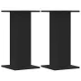 Soportes altavoces 2 uds madera ingeniería negro 30x30x60 cm de , Soportes para altavoces - Ref: Foro24-852655, Precio: 58,59...