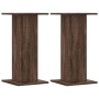 Lautsprecherständer 2 Stück aus braunem Eichenholz 30x30x60 cm von , Lautsprecherständer - Ref: Foro24-852660, Preis: 51,15 €...