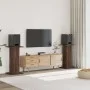 Soportes altavoces 2 uds madera marrón roble 30x30x80 cm von , Lautsprecherständer - Ref: Foro24-852669, Preis: 70,91 €, Raba...