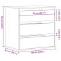 Eckschublade aus braunem Eichen-Ingenieurholz 60x41x58 cm. von , Schubladen - Ref: Foro24-852849, Preis: 83,96 €, Rabatt: %