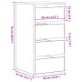 Cajonera de esquina madera ingeniería roble Sonoma 40x41x76 cm by , Drawers - Ref: Foro24-852863, Price: 87,42 €, Discount: %