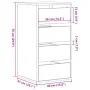 Eckschubladenkommode aus Sonoma-Eichen-Ingenieurholz 40x41x76 cm. von , Schubladen - Ref: Foro24-852863, Preis: 94,85 €, Raba...