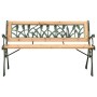 Garden bench cast iron and solid fir wood 122 cm by vidaXL, garden benches - Ref: Foro24-312031, Price: 81,89 €, Discount: %