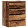 Cajonera de esquina madera de ingeniería envejecido 60x41x76 cm de , Cajoneras - Ref: Foro24-852877, Precio: 111,45 €, Descue...