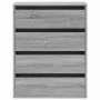 Eckschubladenkommode aus grauem Sonoma-Ingenieurholz 60x41x76 cm. von , Schubladen - Ref: Foro24-852875, Preis: 112,60 €, Rab...