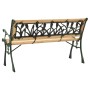 Garden bench cast iron and solid fir wood 122 cm by vidaXL, garden benches - Ref: Foro24-312031, Price: 81,89 €, Discount: %