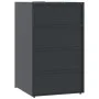 Cobertizo para 3 cubos de basura acero antracita 207x79x117 cm by , Waste container supports - Ref: Foro24-3279983, Price: 61...
