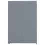 Cobertizo de 3 contenedores de basura acero gris 207x79x117 cm by , Waste container supports - Ref: Foro24-3279988, Price: 53...