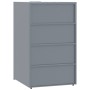 Cobertizo de 3 contenedores de basura acero gris 207x79x117 cm by , Waste container supports - Ref: Foro24-3279988, Price: 53...