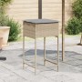 Taburetes de cocina con cojines 2 uds ratán sintético beige by , Garden chairs - Ref: Foro24-368320, Price: 94,05 €, Discount: %