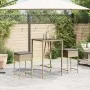 Küchenhocker mit 2 Stück Kunststoff-Rattan-Sitzkissen in Beige. von , Gartenstühle - Ref: Foro24-368320, Preis: 92,41 €, Raba...