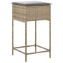 Taburetes de cocina con cojines 2 uds ratán sintético beige by , Garden chairs - Ref: Foro24-368320, Price: 94,05 €, Discount: %