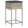 Küchenhocker und Kissen, 2 Stück, aus hellem grauem Kunststoff-Rattan. von , Gartenstühle - Ref: Foro24-368322, Preis: 94,05 ...