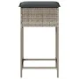 Taburetes de cocina y cojines 2 uds ratán sintético gris claro by , Garden chairs - Ref: Foro24-368322, Price: 92,41 €, Disco...