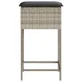 Taburetes de cocina y cojines 2 uds ratán sintético gris claro by , Garden chairs - Ref: Foro24-368322, Price: 92,41 €, Disco...