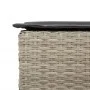 Küchenhocker und Kissen, 2 Stück, aus hellem grauem Kunststoff-Rattan. von , Gartenstühle - Ref: Foro24-368322, Preis: 92,41 ...