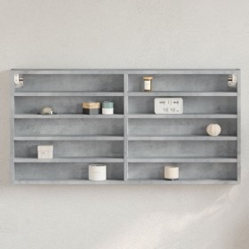 Ingenieurholzvitrine in Betongrau 100x8,5x50 cm von , Regale und Regale - Ref: Foro24-847950, Preis: 35,59 €, Rabatt: %