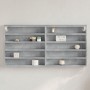Vitrina de madera de ingeniería gris hormigón 100x8,5x50 cm de , Estantes y estanterías - Ref: Foro24-847950, Precio: 35,40 €