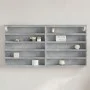 Vitrina de madera de ingeniería gris hormigón 100x8,5x50 cm de , Estantes y estanterías - Ref: Foro24-847950, Precio: 35,10 €...