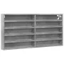 Vitrina de madera de ingeniería gris hormigón 100x8,5x50 cm de , Estantes y estanterías - Ref: Foro24-847950, Precio: 35,10 €...