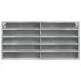 Vitrina de madera de ingeniería gris hormigón 100x8,5x50 cm de , Estantes y estanterías - Ref: Foro24-847950, Precio: 35,10 €...