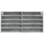 Vitrina de madera de ingeniería gris hormigón 100x8,5x50 cm by , Shelves and shelves - Ref: Foro24-847950, Price: 35,59 €, Di...
