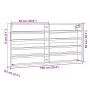 Ingenieurholzvitrine in Betongrau 100x8,5x50 cm von , Regale und Regale - Ref: Foro24-847950, Preis: 35,59 €, Rabatt: %