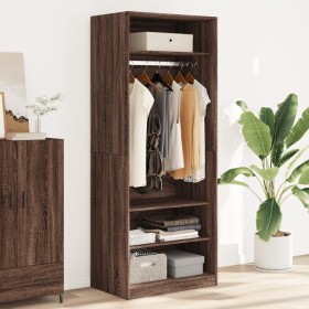 Armario madera de ingeniería color roble marrón 80x50x200 cm by , Wardrobes - Ref: Foro24-3307699, Price: 188,19 €, Discount: %