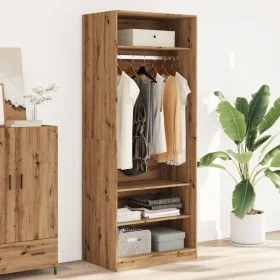 Handgefertigter Eichenholz-Schrank aus Ingenieurholz, 80x50x200 cm. von , Kleiderschränke - Ref: Foro24-3307701, Preis: 179,6...