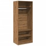 Handgefertigter Eichenholz-Schrank aus Ingenieurholz, 80x50x200 cm. von , Kleiderschränke - Ref: Foro24-3307701, Preis: 184,2...