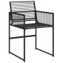 Garten-Essgruppe 11-teilig aus schwarzem synthetischem Rattan von , Gartensets - Ref: Foro24-3295054, Preis: 515,62 €, Rabatt: %