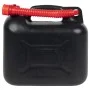 Bidón de combustible boquilla flexible 3 ud plástico negro 10 l de , Garrafas para combustible portátiles - Ref: Foro24-15504...