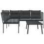 Sofá de jardín con cojines acero y textilene negro von , Gartensets - Ref: Foro24-3283746, Preis: 338,86 €, Rabatt: %