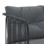 Sofá de jardín con cojines acero y textilene negro von , Gartensets - Ref: Foro24-3283746, Preis: 338,86 €, Rabatt: %