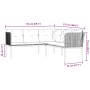 Sofá de jardín con cojines acero y textilene negro by , Garden sets - Ref: Foro24-3283744, Price: 404,29 €, Discount: %