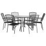 Sillas jardín apilables 7 pzas acero recubrimiento polvo gris von , Gartensets - Ref: Foro24-3283759, Preis: 470,00 €, Rabatt: %